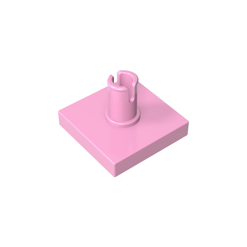 GOBRICKS GDS-932 Tile, Modified 2 x 2 with Pin - YWOBB