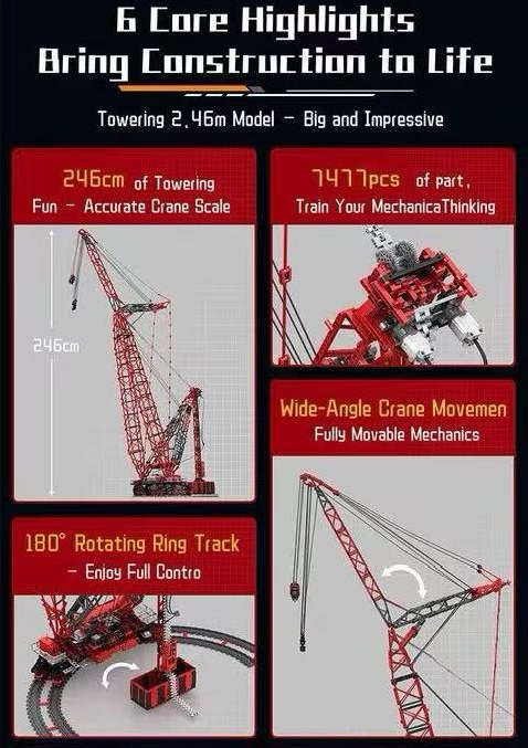 Reobrix 22028 Super-large SK6000 Land-Based Ring Crane - YWOBB