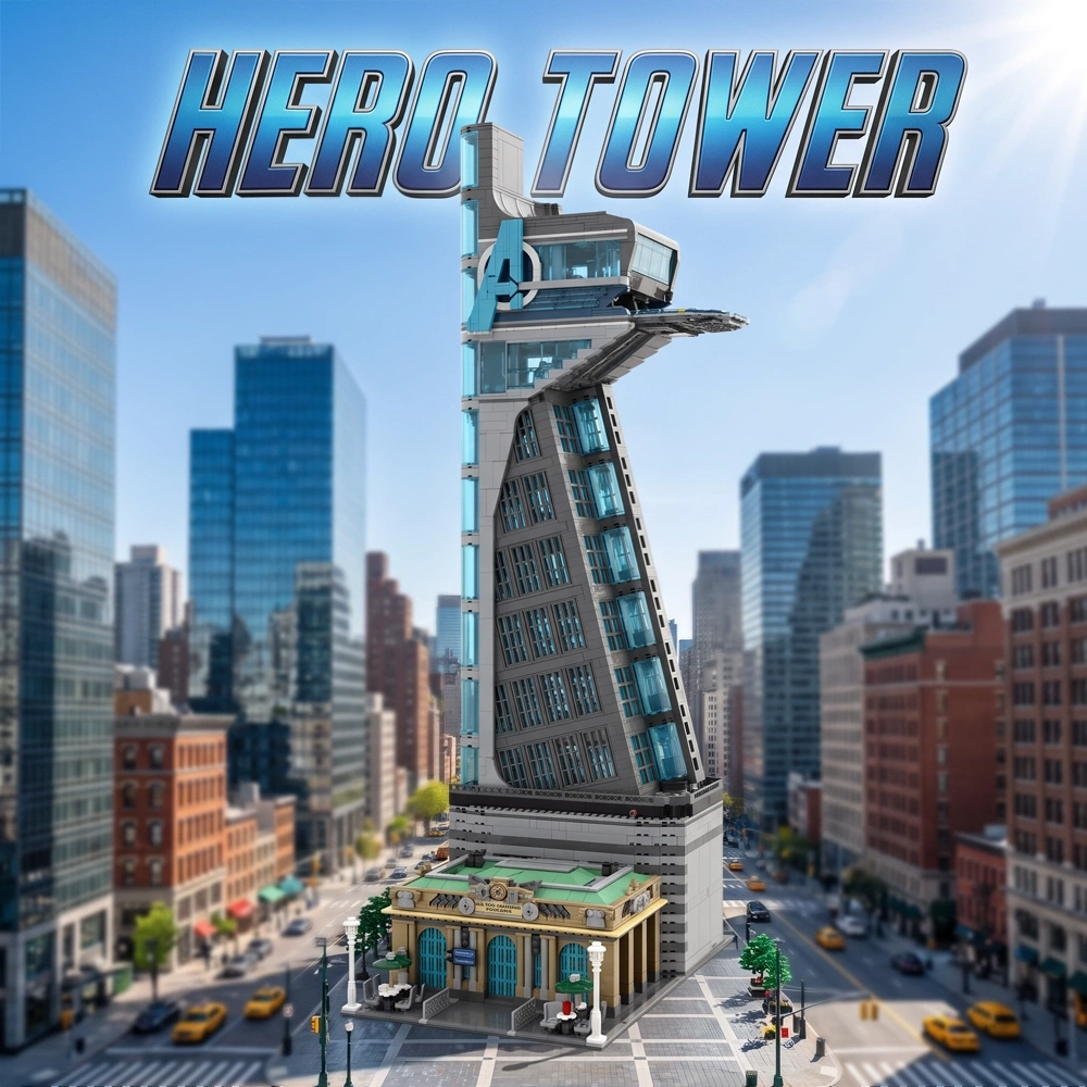 BOGAOBANG 52800 The Avengers HERO TOWER with Lights OVP EU Warehouse Version - YWOBB