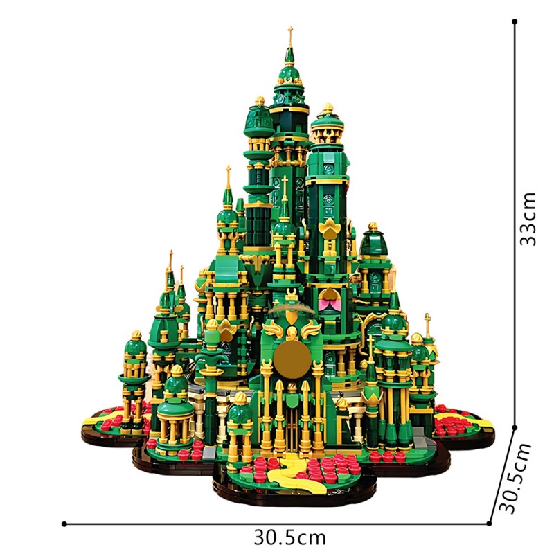 GOBRICKS MOC 241626 Emerald City Wizard's Palace - YWOBB