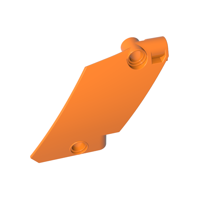 GOBRICKS GDS-2193 Technic Panel Curved #60 5 x 7 Tapered Right - YWOBB