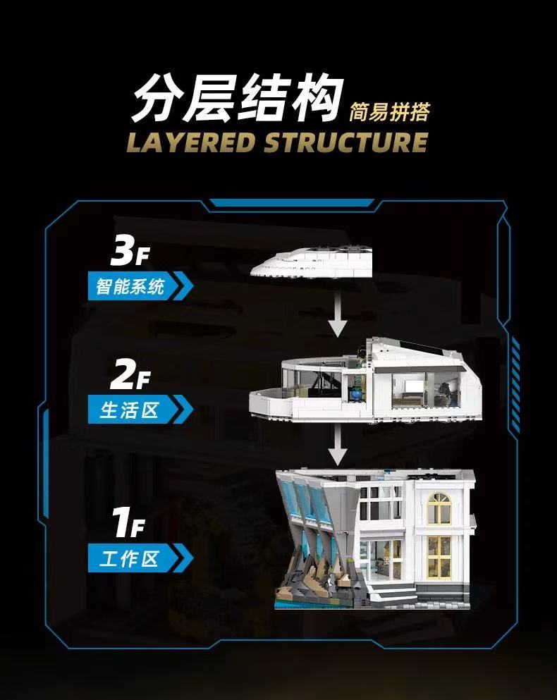 JIESTAR JJ58280 Malibu Villa With Lights - YWOBB