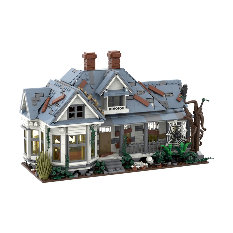 GOBRICKS MOC S1033 Maniac killer house - YWOBB