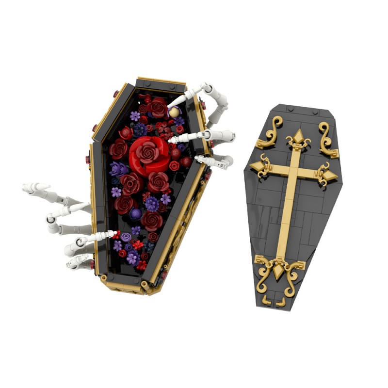 GOBRICKS MOC S1071 Gothic Flowers and Coffins - YWOBB