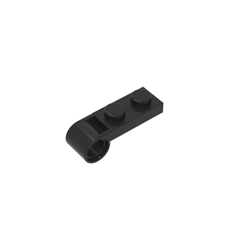 GOBRICKS GDS-90550 Plate Modified 1 x 2 with Pin Hole on End - YWOBB