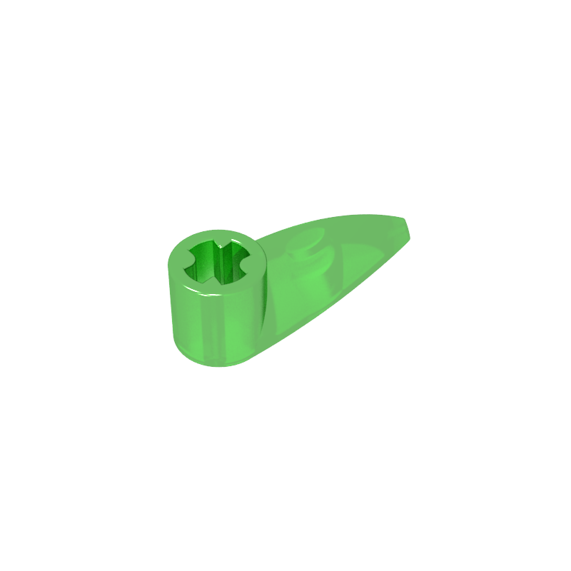 GOBRICKS GDS-1360 Bionicle 1 x 3 Tooth with Axle Hole - YWOBB
