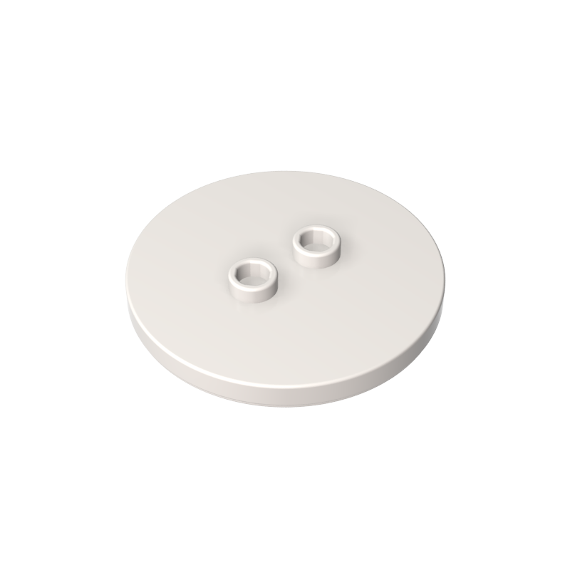 GOBRICKS GDS-90362 Tile Round 4 x 4 with 2 Hollow Studs - YWOBB