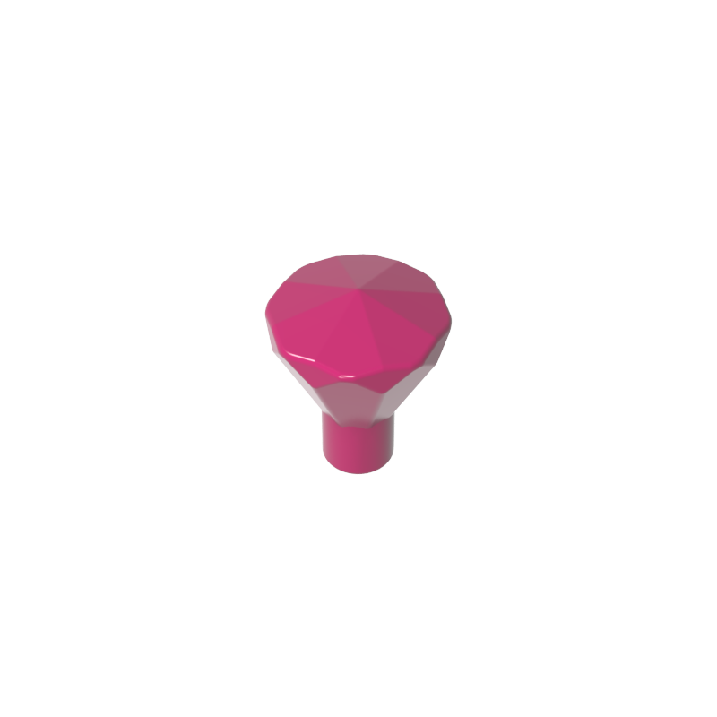 GOBRICKS GDS-1288 Rock 1 x 1 Jewel 24 Facet - YWOBB