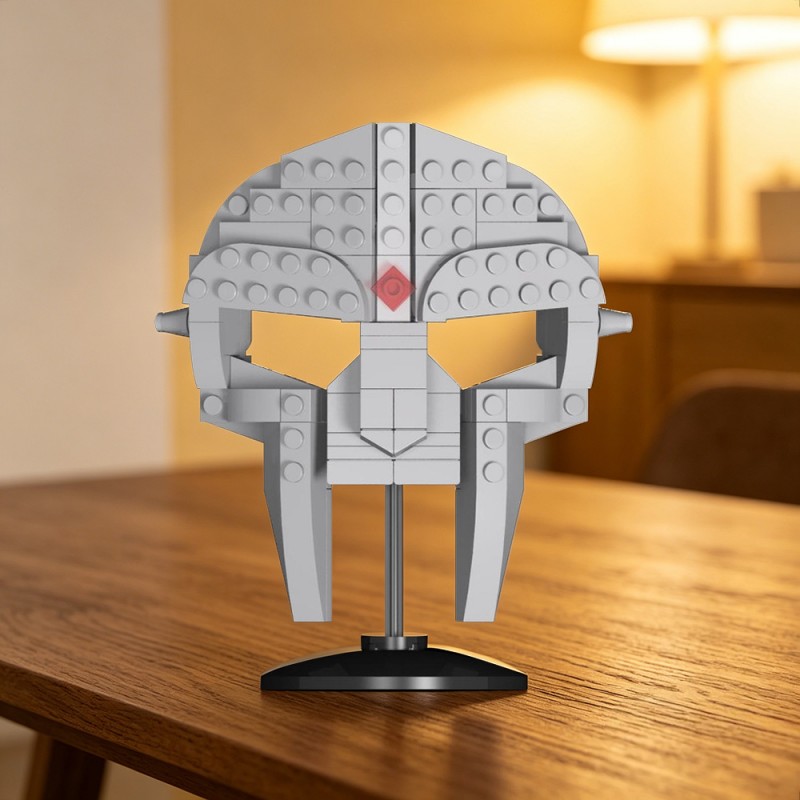 GOBRICKS MOC 255404 MF DOOM MASK - YWOBB