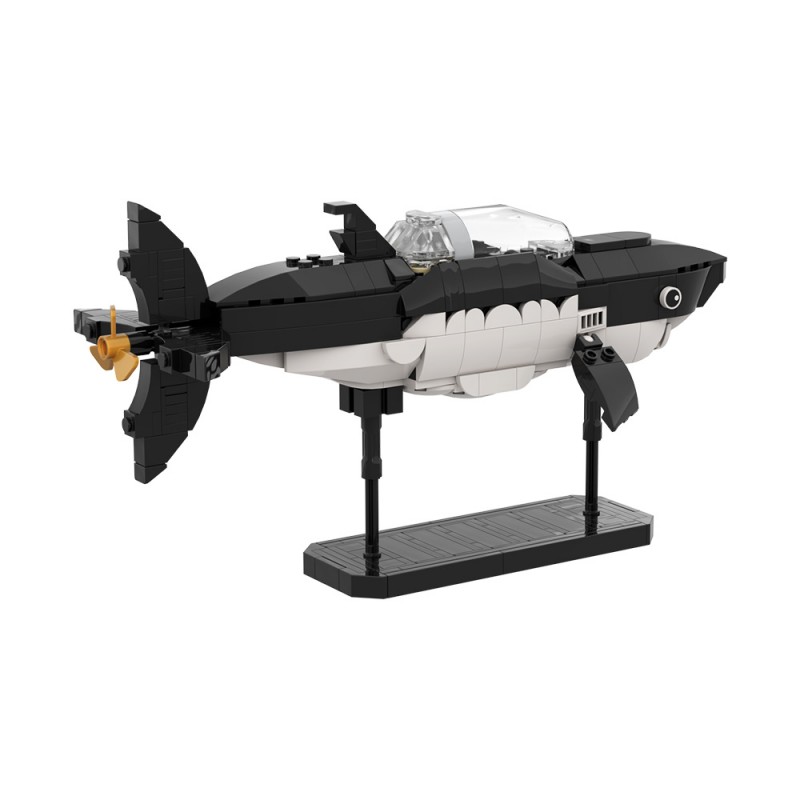 GOBRICKS MOC S1100 Tintin's Shark Submarine - YWOBB