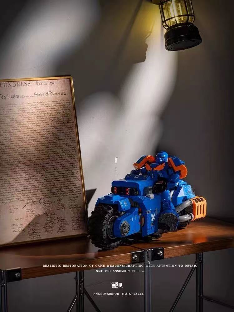 Small Angle JD124 Warhammer 40K UItramarines and Bike - YWOBB