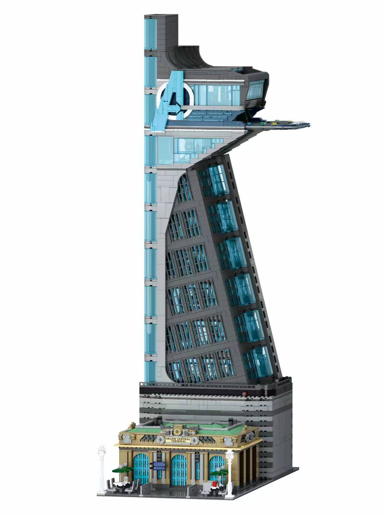 BOGAOBANG 52800 The Avengers HERO TOWER with Lights - YWOBB