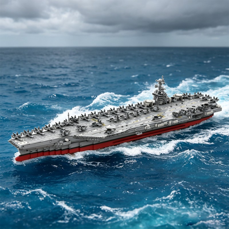 GOBRICKS MOC 241814 USS Enterprise (CVN-80) - YWOBB