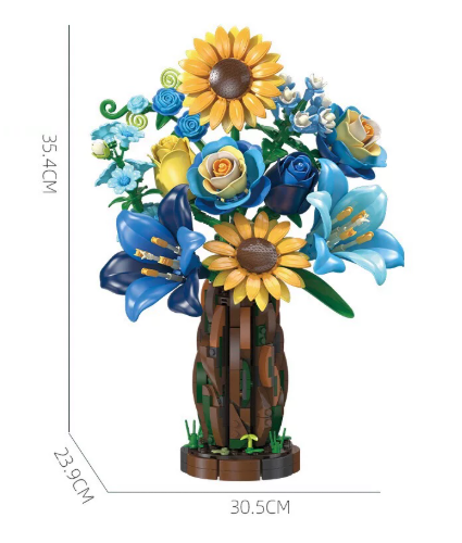 JIE STAR X88058 The Starry Night Cypress Bouquet - YWOBB