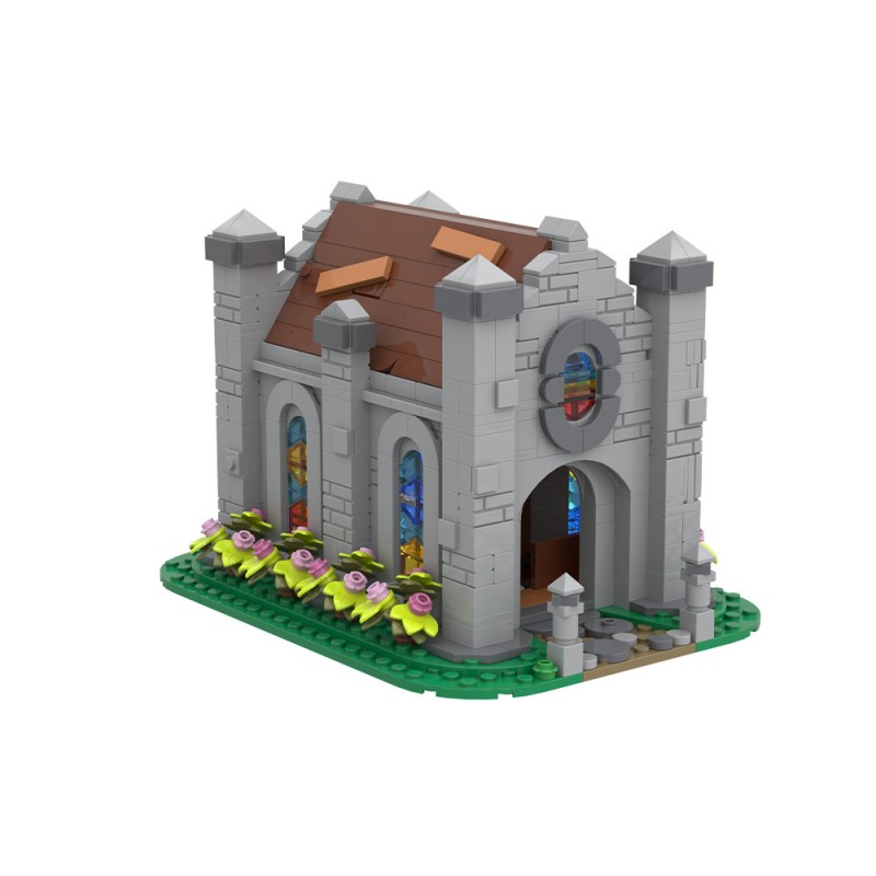 GOBRICKS MOC 247441 Small medieval chapel - YWOBB