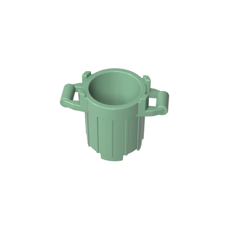 GOBRICKS GDS-90180 Container Trash Can with 4 Cover Holders - YWOBB