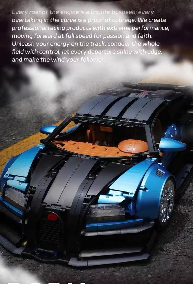 K-BOX 10553 1:8 Sports Car UV Gloss Finish Edition Bugatti Veyron - YWOBB