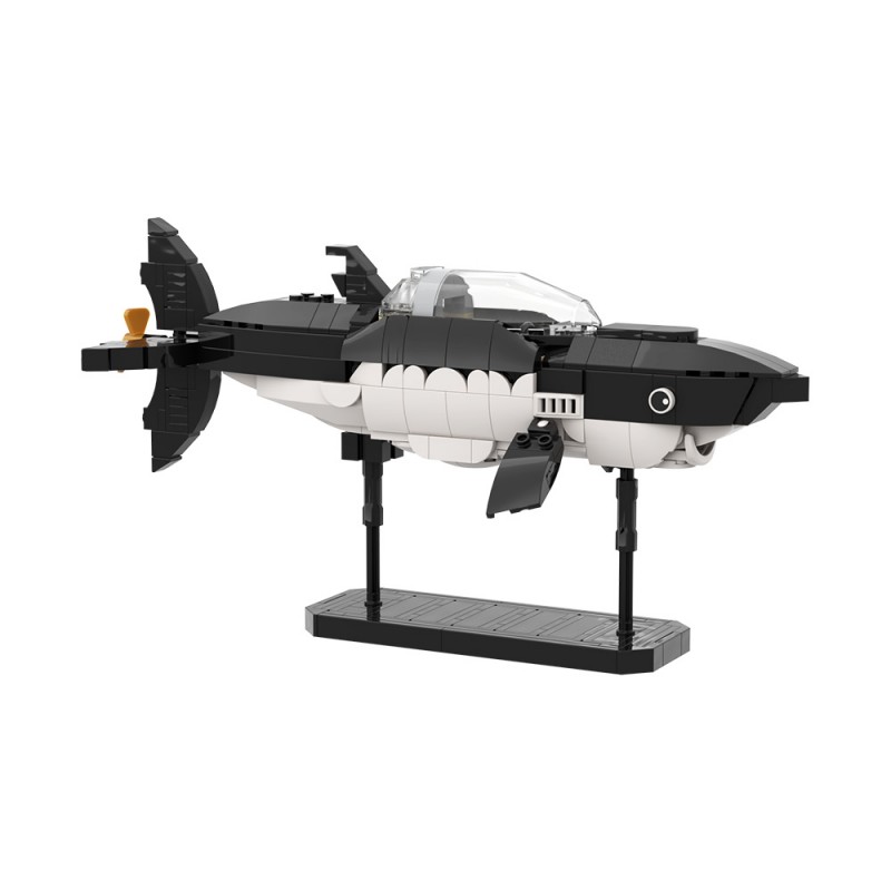 GOBRICKS MOC S1100 Tintin's Shark Submarine - YWOBB