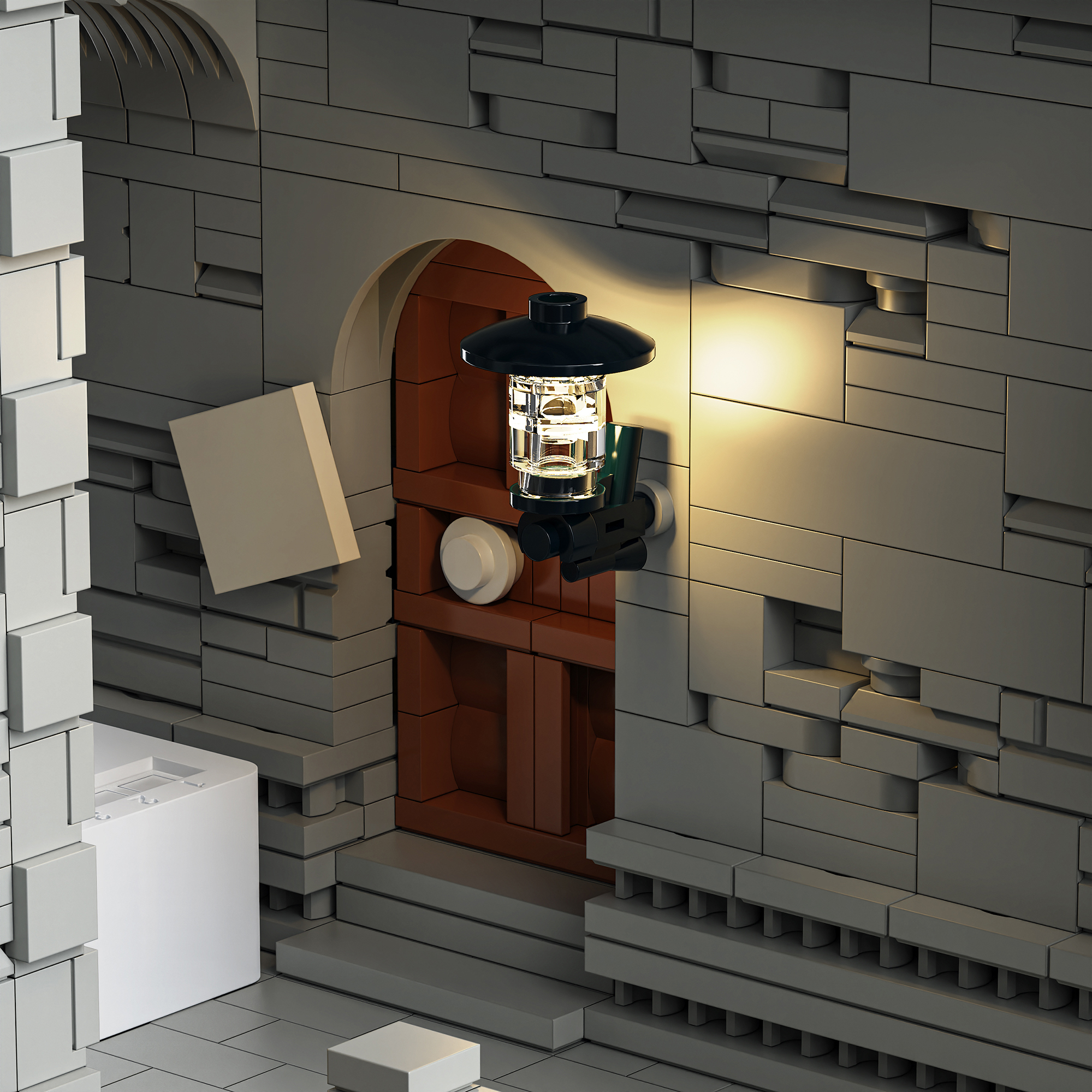 BOGAOBANG B6400 Gothic Architecture with lights - YWOBB