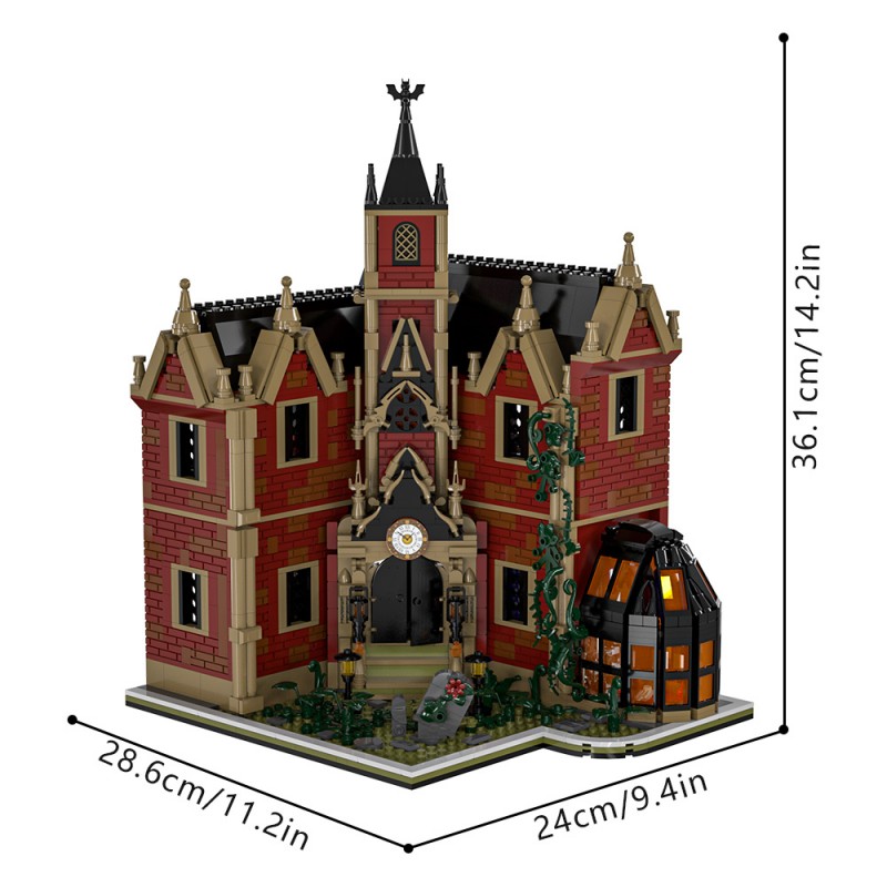 GOBRICKS MOC S1011 Haunted House - YWOBB