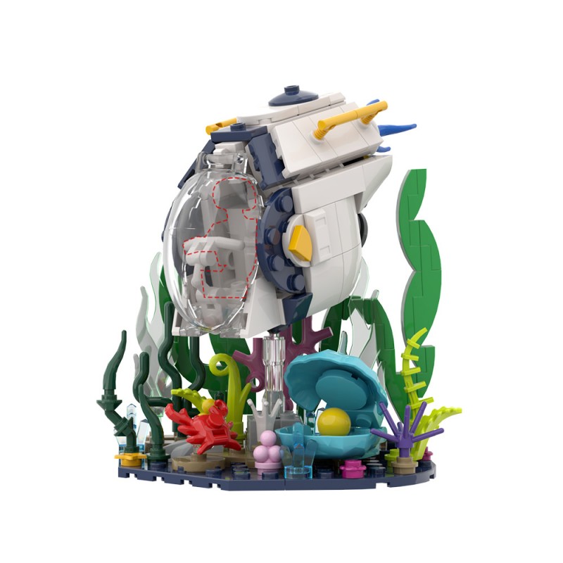 GOBRICKS MOC S1109 subnautica 2 tadpole - YWOBB