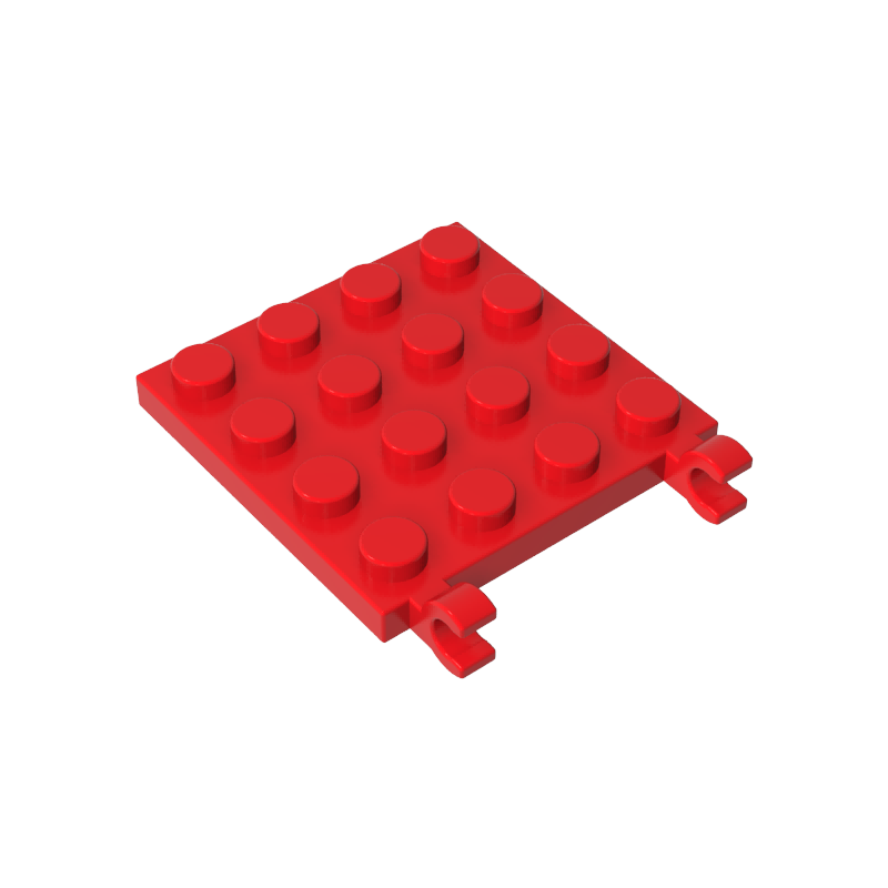 GOBRICKS GDS-758 Modified 4 x 4 with 2 Open O Clips - YWOBB