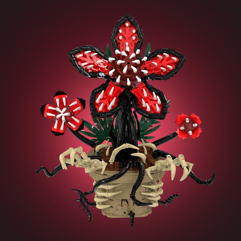 GOBRICKS MOC S1032 Stranger Things Potted Plant - YWOBB