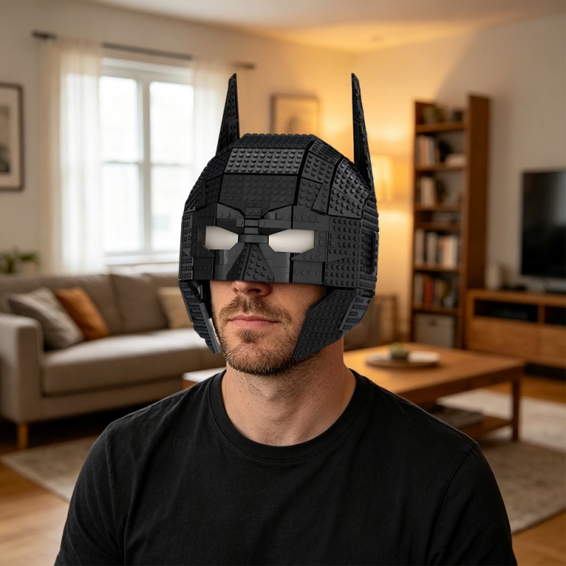 GOBRICKS MOC 259847 Wearable Batman Cowl - YWOBB