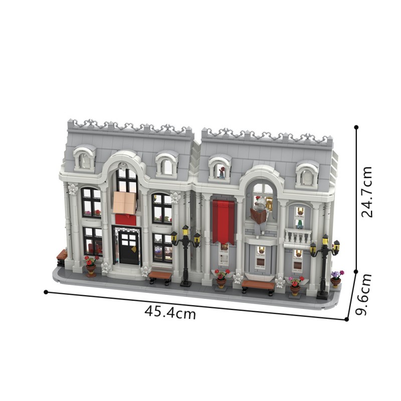 GOBRICKS MOC 256715 White Library ver 1 - YWOBB