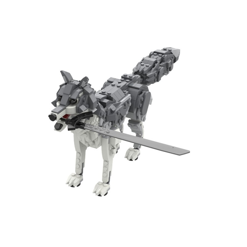 GOBRICKS MOC 244009 Dark Souls Great Grey Wolf Sif - YWOBB