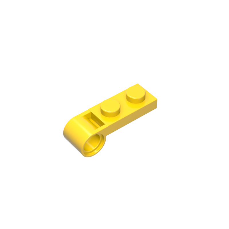 GOBRICKS GDS-90550 Plate Modified 1 x 2 with Pin Hole on End - YWOBB
