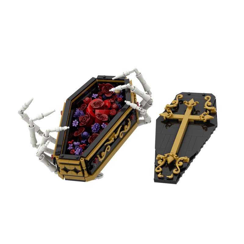GOBRICKS MOC S1071 Gothic Flowers and Coffins - YWOBB