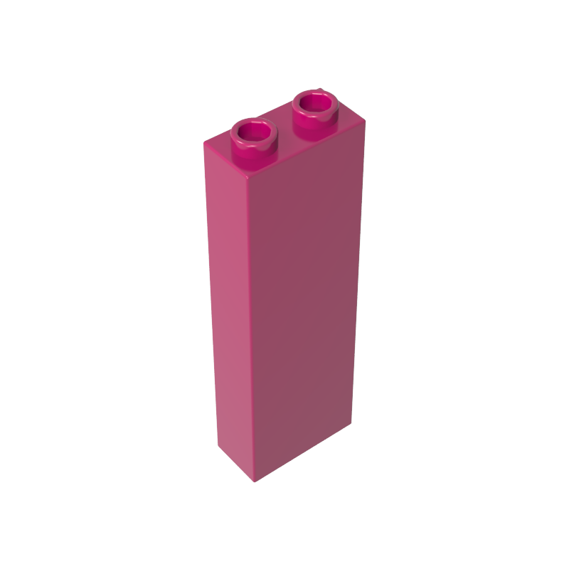 GOBRICKS GDS-740 Brick 1 x 2 x 5 - Blocked Open Studs or Hollow Studs - YWOBB