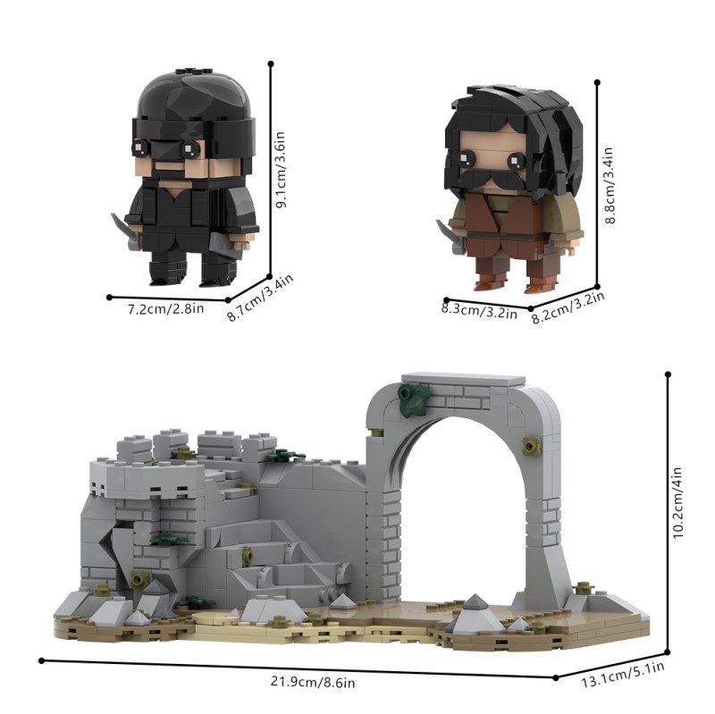 GOBRICKS MOC S0147 The Princess Bride Westley fights Inigo - YWOBB