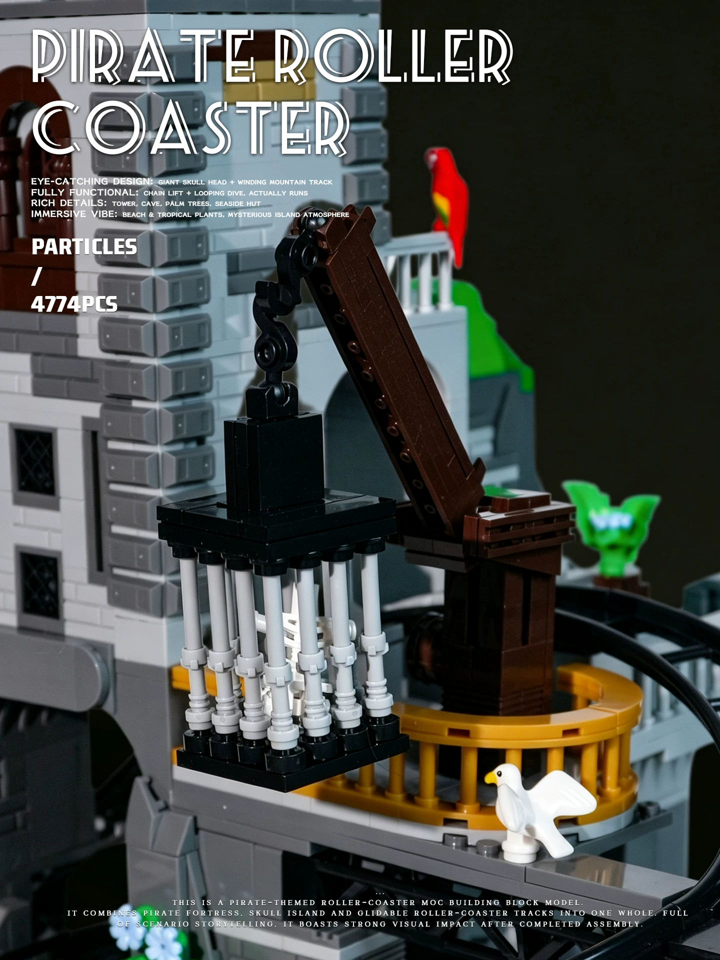 Small Angle JD155 PIRATE ROLLER COASTER - YWOBB