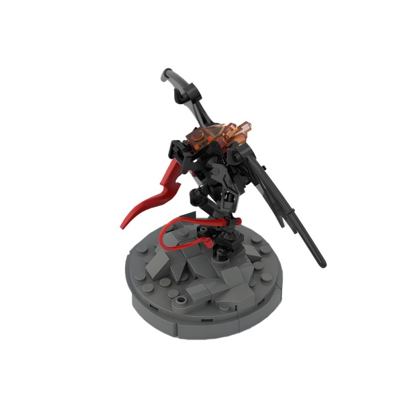 GOBRICKS MOC 243210 Tiny balrog with stand - YWOBB