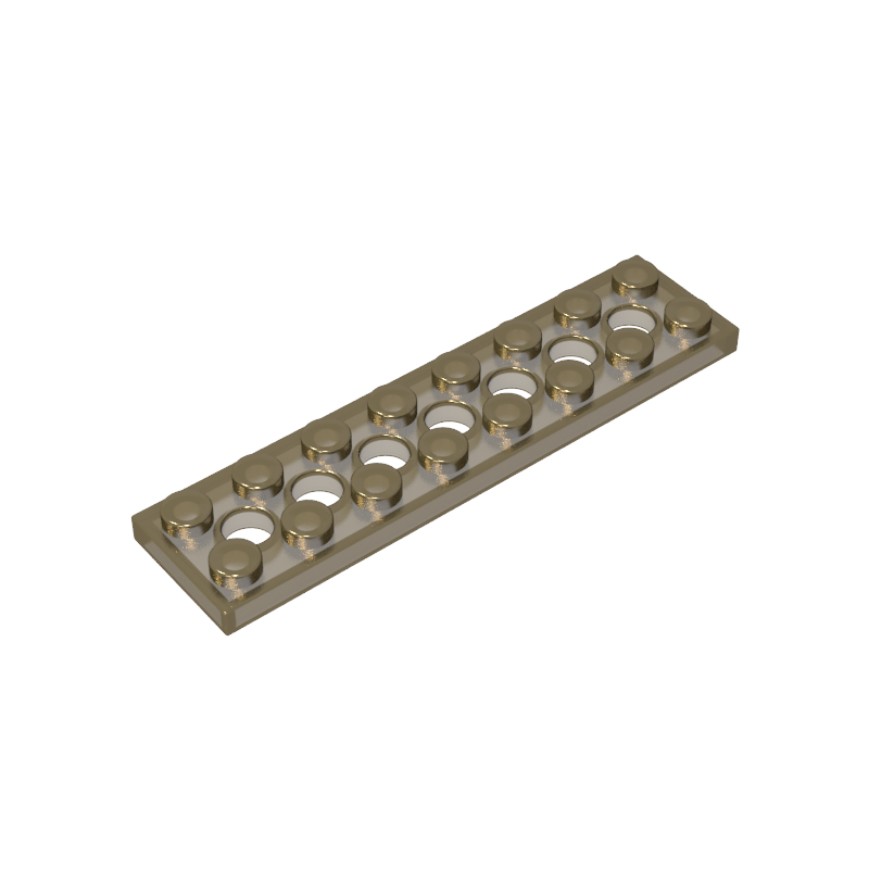 GOBRICKS GDS-699  Plate 2 x 8 with 7 Holes - YWOBB