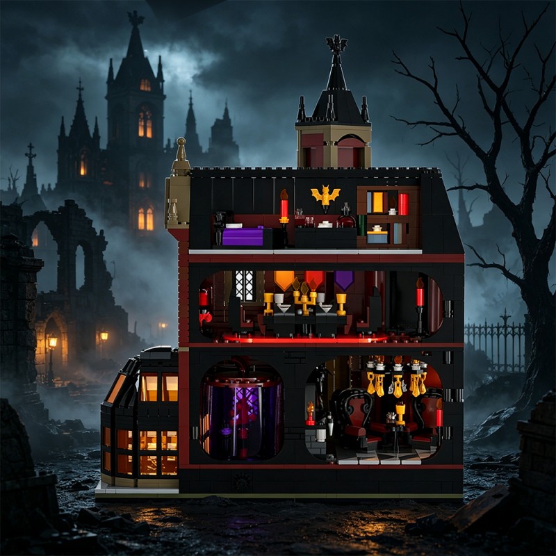 GOBRICKS MOC S1011 Haunted House - YWOBB