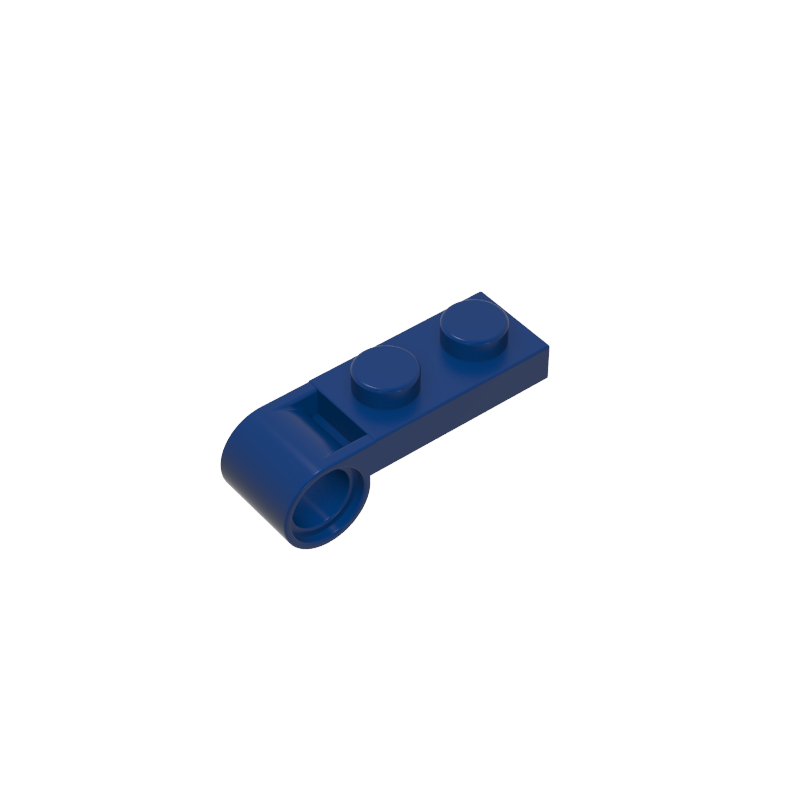 GOBRICKS GDS-90550 Plate Modified 1 x 2 with Pin Hole on End - YWOBB