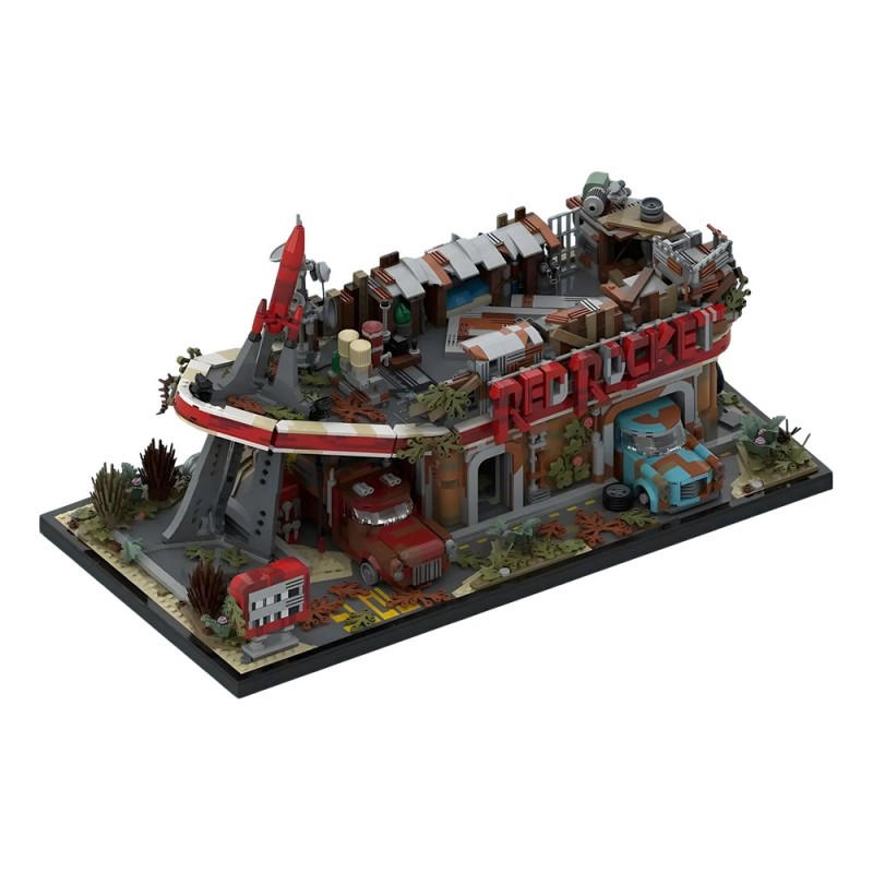 GOBRICKS MOC 257248 Fallout Red Rocket Gas Station - YWOBB