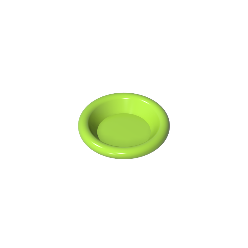 GOBRICKS GDS-M200 Minifigure Utensil Dish 3 x 3 - YWOBB