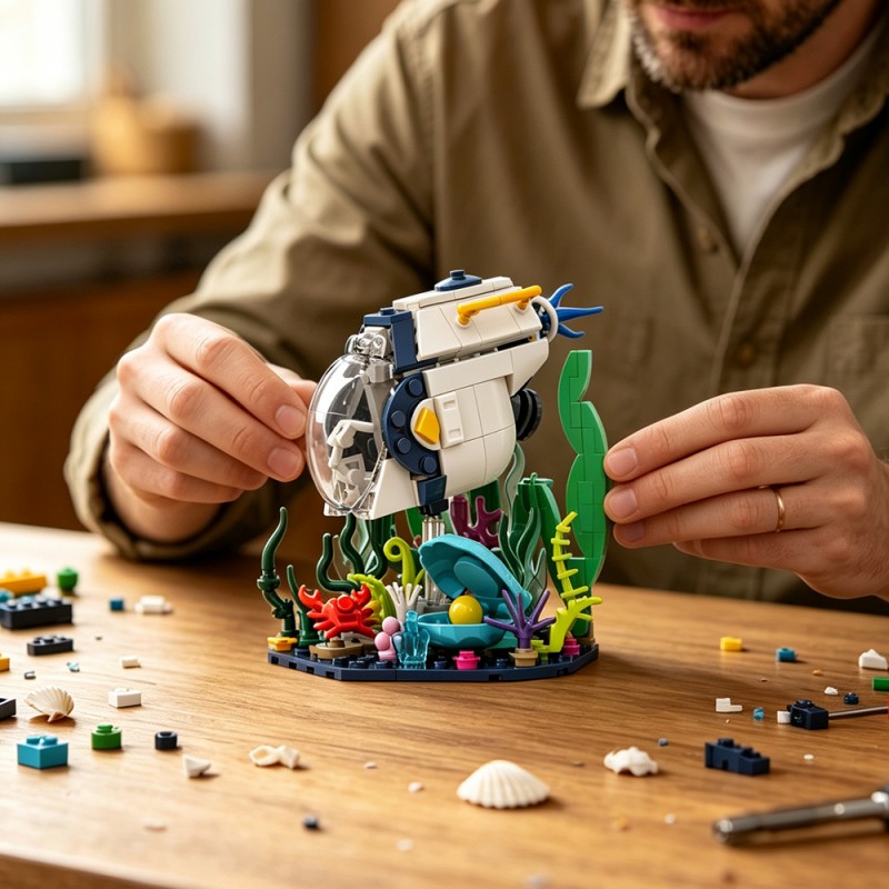GOBRICKS MOC S1109 subnautica 2 tadpole - YWOBB