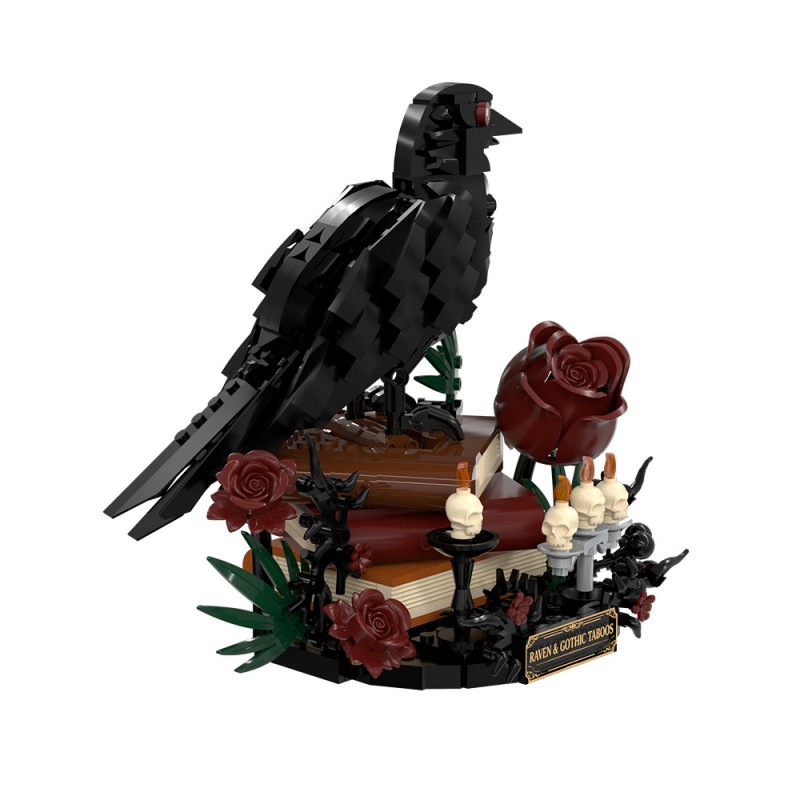 GOBRICKS MOC S1036 Gothic Raven Grimoire - YWOBB