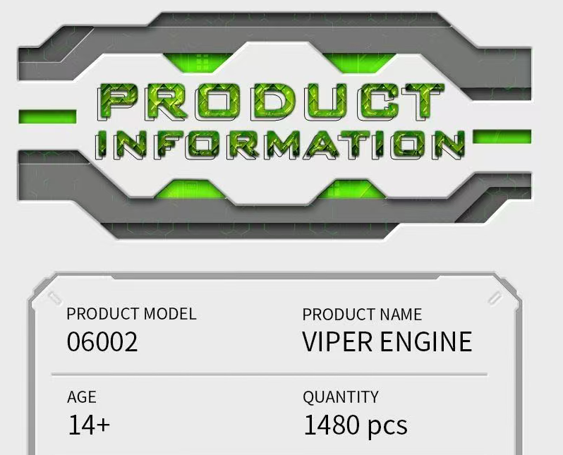 STACKO BRICKS 06002 VIPER ENGINE - YWOBB