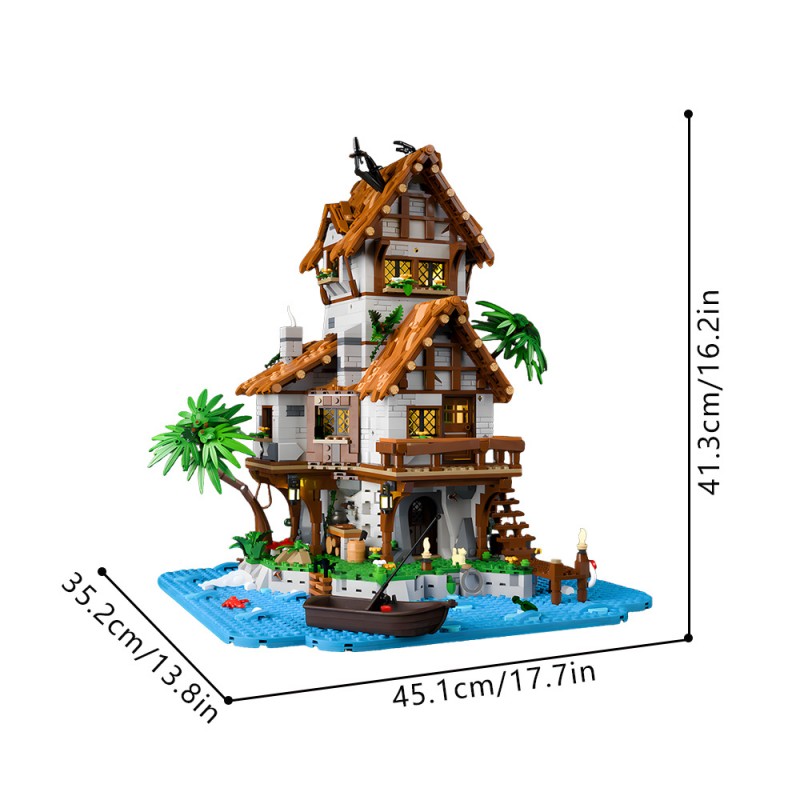 GOBRICKS MOC 248751 THE ISLAND - YWOBB