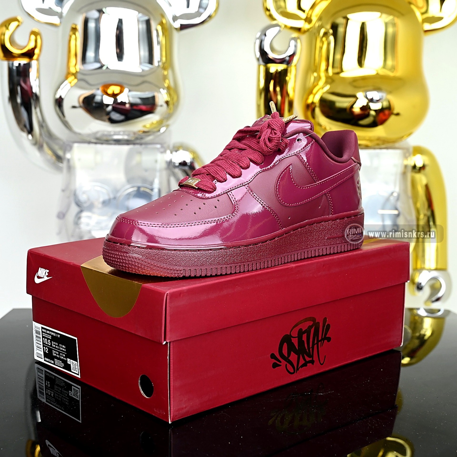 Nike Air Force 1 Low ’07 “Wine Red Patent Leather” IO9970-638