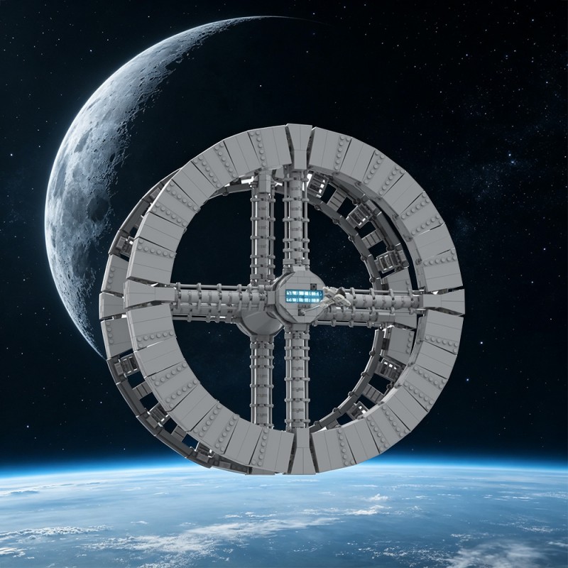 GOBRICKS MOC 260505 Space Station 5 from 2001: a space odyssey - YWOBB
