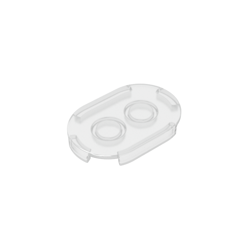 GOBRICKS GDS-2132 Tile Round 2 x 4 Oval - YWOBB