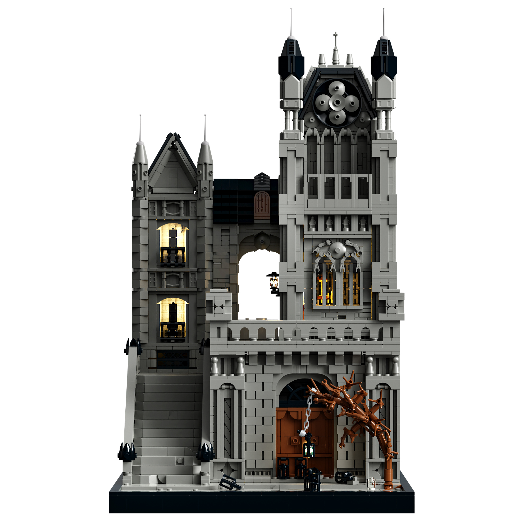 BOGAOBANG B6400 Gothic Architecture with lights OVP EU Warehouse Version - YWOBB