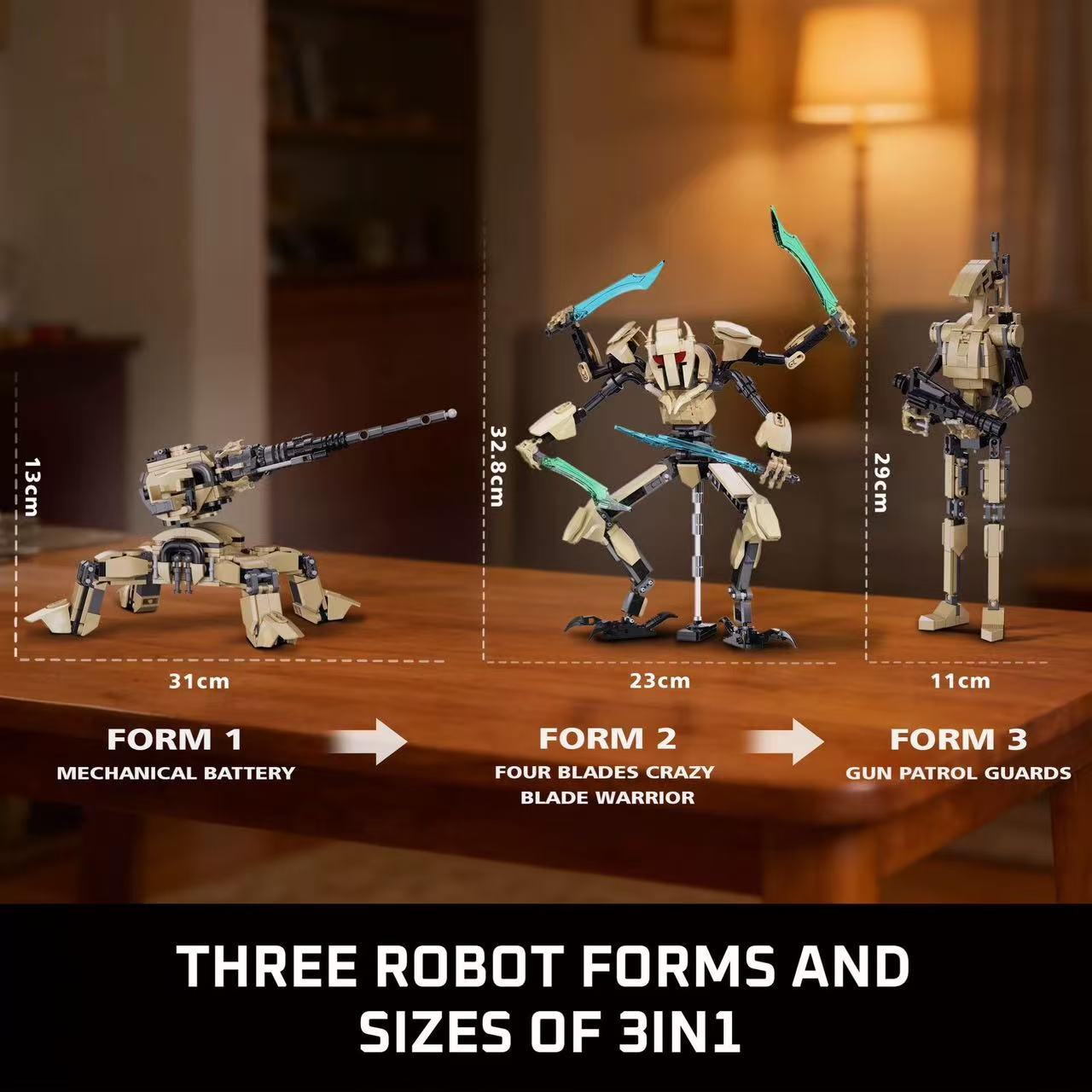 MIYOO 33112 Space Plan Robots 3 in 1 - YWOBB